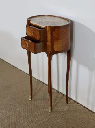 Élégante petite Table Rognon en Acajou et Bois de Rose – Début XXe