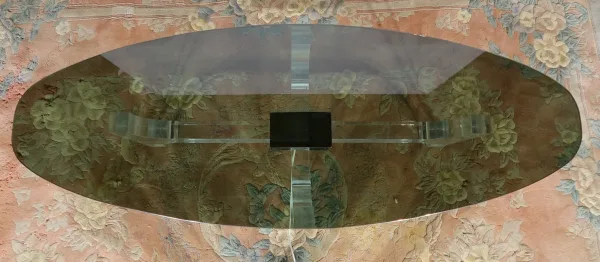 Rare Table Basse Éclairante par Philippe Jean - 1970