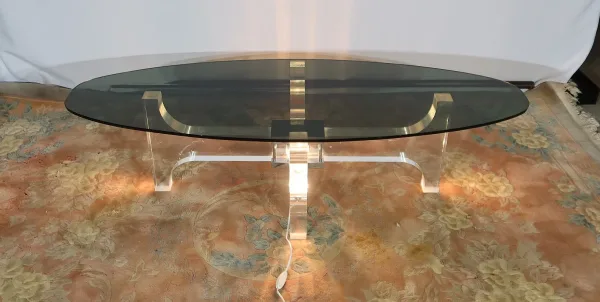 Rare Table Basse Éclairante par Philippe Jean - 1970