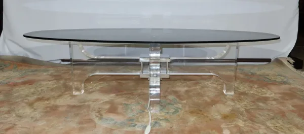 Rare Table Basse Éclairante par Philippe Jean - 1970
