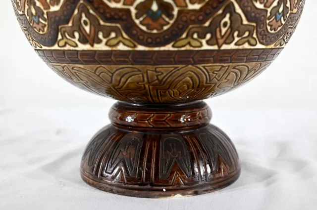 Importants Vases Cloisonnés en Céramique, Hispano-Mauresque - Fin XIXe