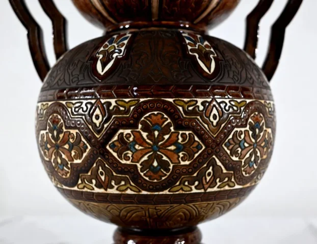 Importants Vases Cloisonnés en Céramique, Hispano-Mauresque - Fin XIXe