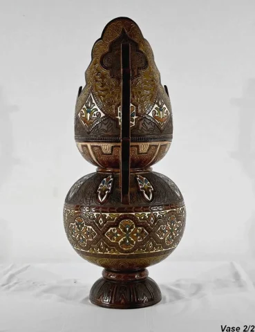 Importants Vases Cloisonnés en Céramique, Hispano-Mauresque - Fin XIXe