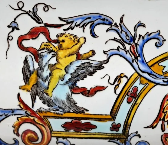 Jardinière en Faïence de Gien, style Renaissance – Début XXe
