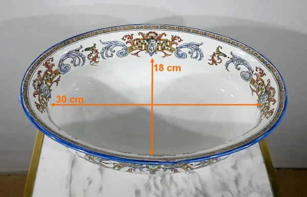 Jardinière en Faïence de Gien, style Renaissance – Début XXe