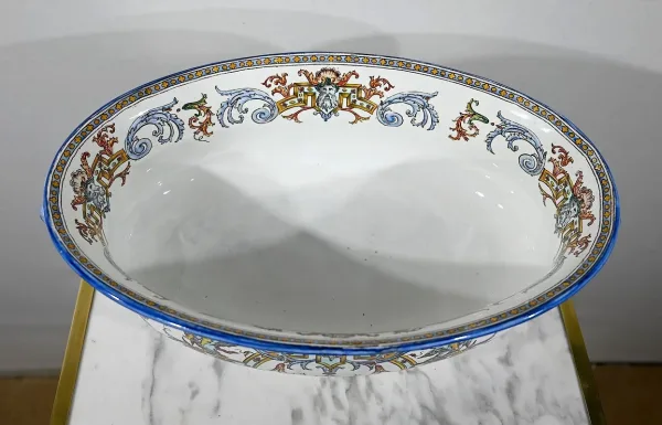 Jardinière en Faïence de Gien, style Renaissance – Début XXe