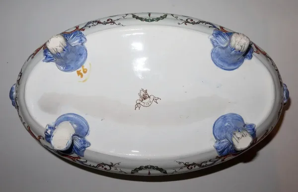 Jardinière en Faïence de Gien, style Renaissance – Début XXe