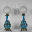 Paire de Lampes en Porcelaine et Bronze, époque Napoléon III – Milieu XIXe