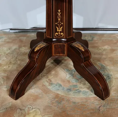 Guéridon Ovale en Palissandre, époque Charles X – Début XIXe