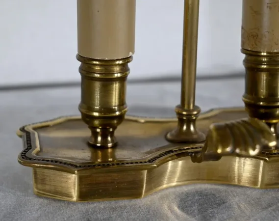 Petite Lampe Bouillotte en Laiton - Fin XIXe