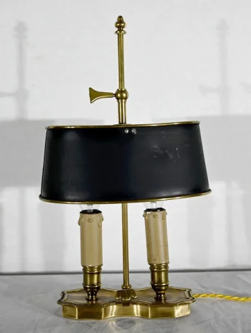 Petite Lampe Bouillotte en Laiton - Fin XIXe