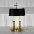 Petite Lampe Bouillotte en Laiton - Fin XIXe