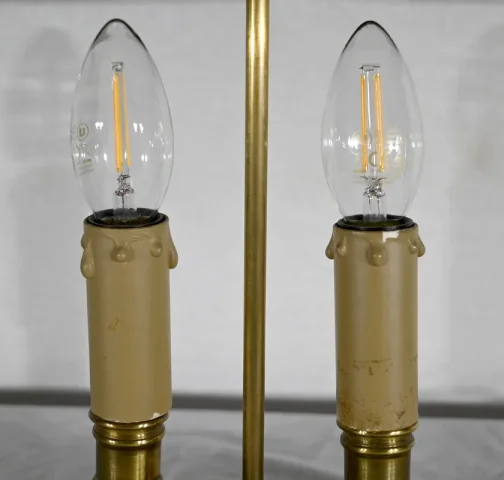 Petite Lampe Bouillotte en Laiton - Fin XIXe