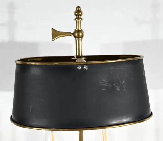 Petite Lampe Bouillotte en Laiton - Fin XIXe