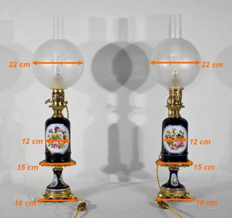 Paire de Lampes Neuburger-Lemonon – Fin XIXe