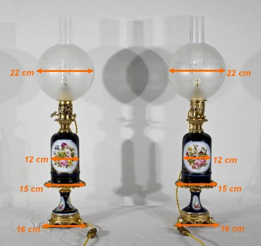 Paire de Lampes Neuburger-Lemonon – Fin XIXe