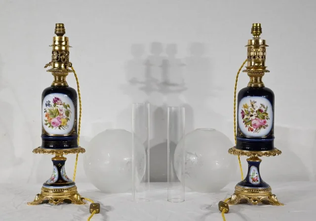 Paire de Lampes Neuburger-Lemonon – Fin XIXe