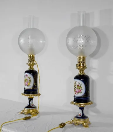 Paire de Lampes Neuburger-Lemonon – Fin XIXe