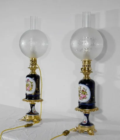 Paire de Lampes Neuburger-Lemonon – Fin XIXe