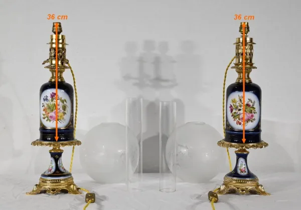 Paire de Lampes Neuburger-Lemonon – Fin XIXe