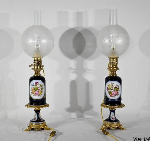 Paire de Lampes Neuburger-Lemonon – Fin XIXe