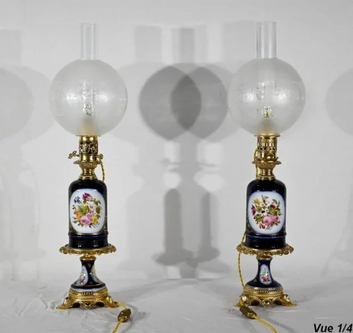 Paire de Lampes Neuburger-Lemonon – Fin XIXe