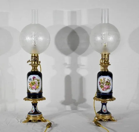 Paire de Lampes Neuburger-Lemonon – Fin XIXe