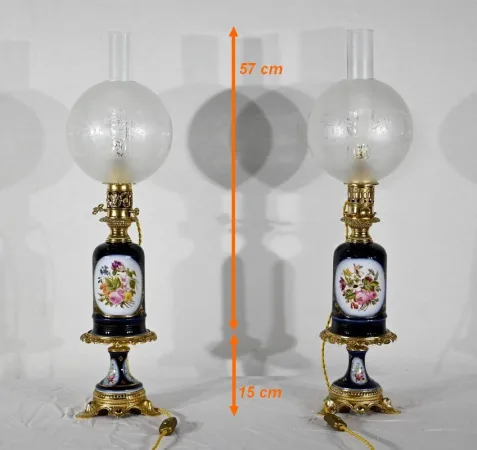 Paire de Lampes Neuburger-Lemonon – Fin XIXe