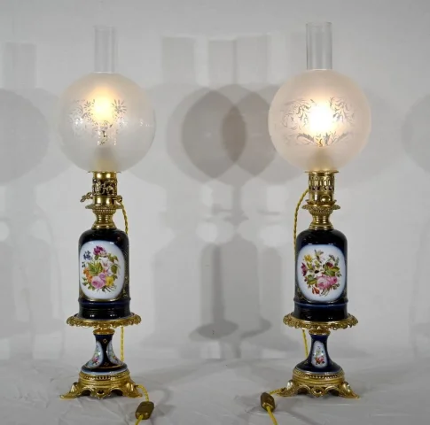 Paire de Lampes Neuburger-Lemonon – Fin XIXe