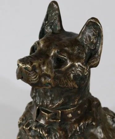 Important Bronze « Le Berger » de T-F. Cartier – Début XXe