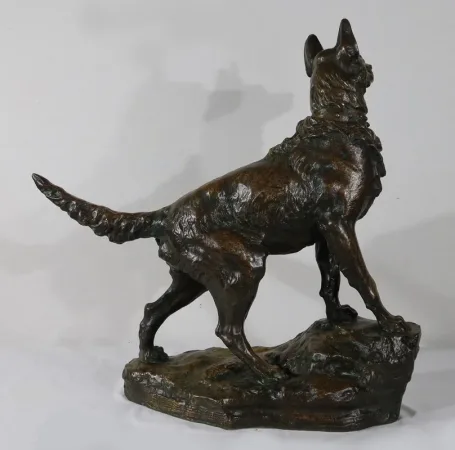 Important Bronze « Le Berger » de T-F. Cartier – Début XXe