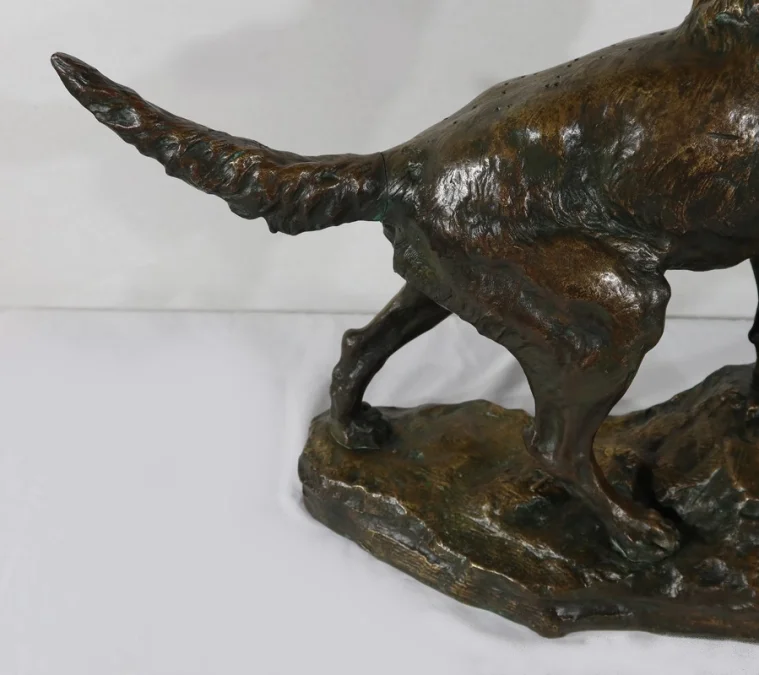 BRONZE-HUND signiert TF CARTIER