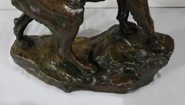 Important Bronze « Le Berger » de T-F. Cartier – Début XXe
