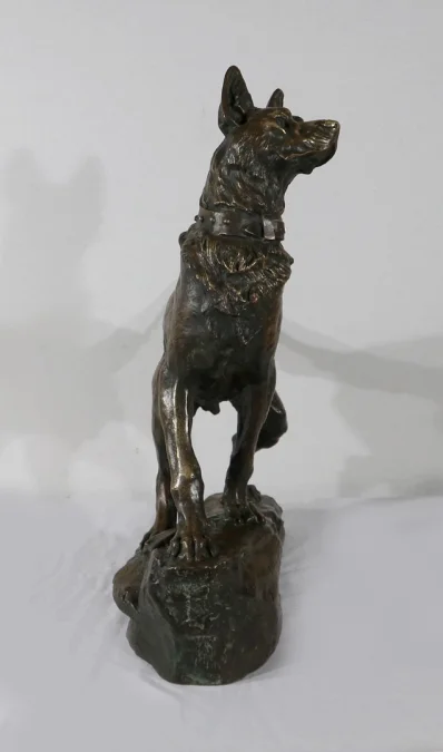 BRONZE-HUND signiert TF CARTIER
