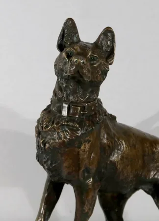 Important Bronze « Le Berger » de T-F. Cartier – Début XXe