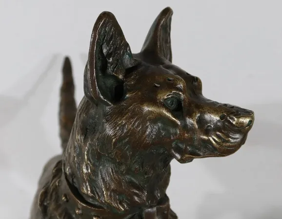 Important Bronze « Le Berger » de T-F. Cartier – Début XXe
