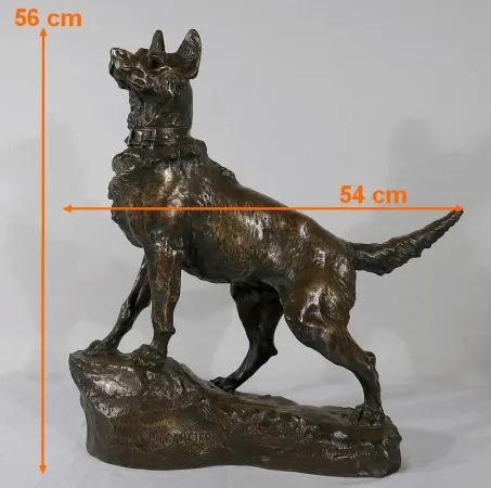 Important Bronze « Le Berger » de T-F. Cartier – Début XXe