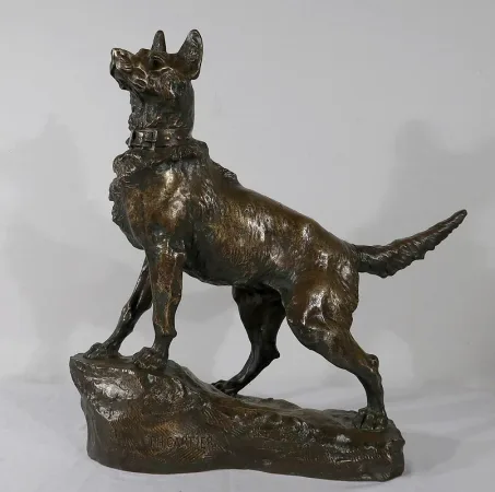 Important Bronze « Le Berger » de T-F. Cartier – Début XXe