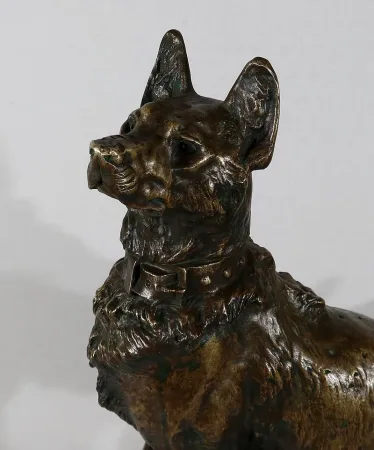 Important Bronze « Le Berger » de T-F. Cartier – Début XXe