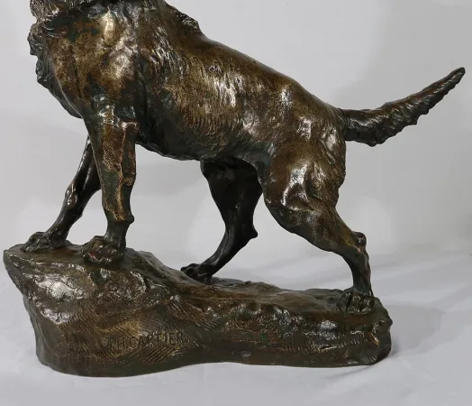 Important Bronze « Le Berger » de T-F. Cartier – Début XXe