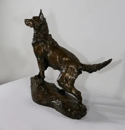 Important Bronze « Le Berger » de T-F. Cartier – Début XXe