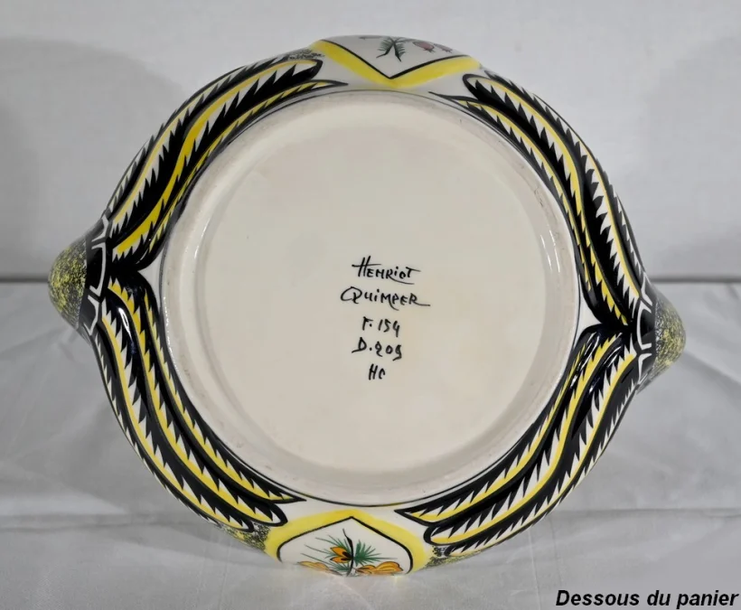 QUIMPER FAIENCE-KORB