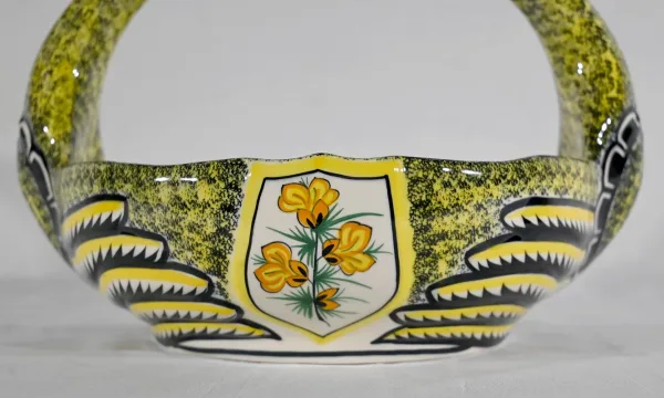 Panier en Faïence, Manufacture Henriot Quimper – Milieu XXe