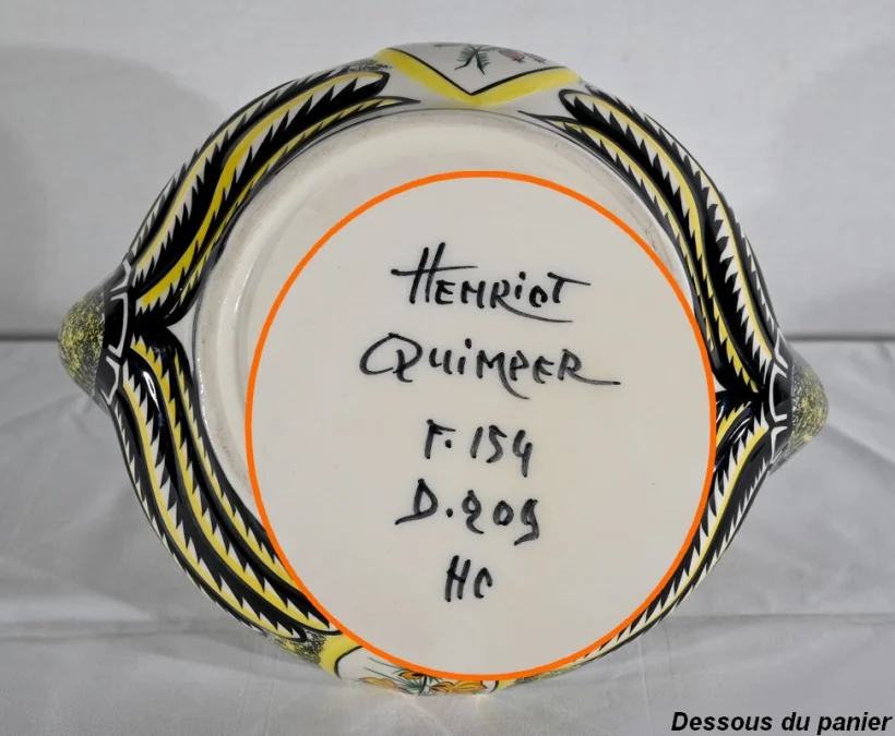 QUIMPER FAIENCE-KORB