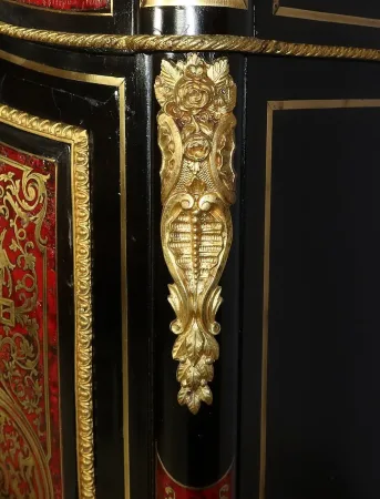 Petit Cabinet en Marqueterie Boulle, époque Napoléon III – Milieu XIXe