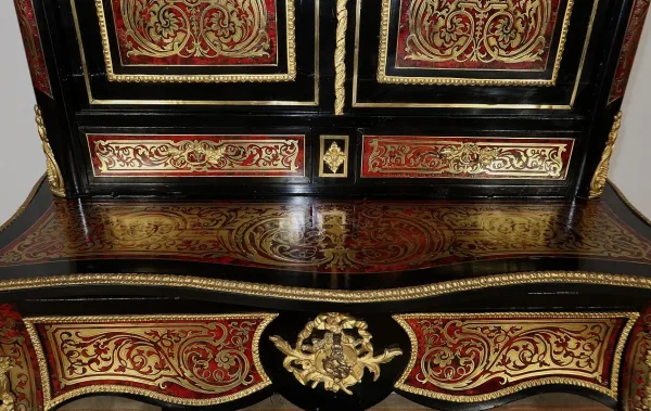 Petit Cabinet en Marqueterie Boulle, époque Napoléon III – Milieu XIXe