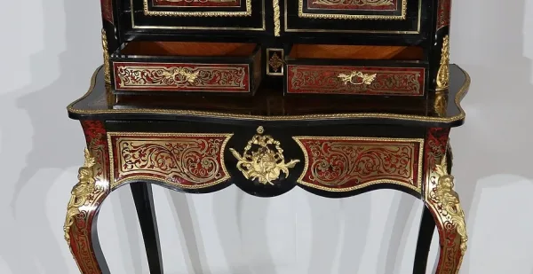 Petit Cabinet en Marqueterie Boulle, époque Napoléon III – Milieu XIXe
