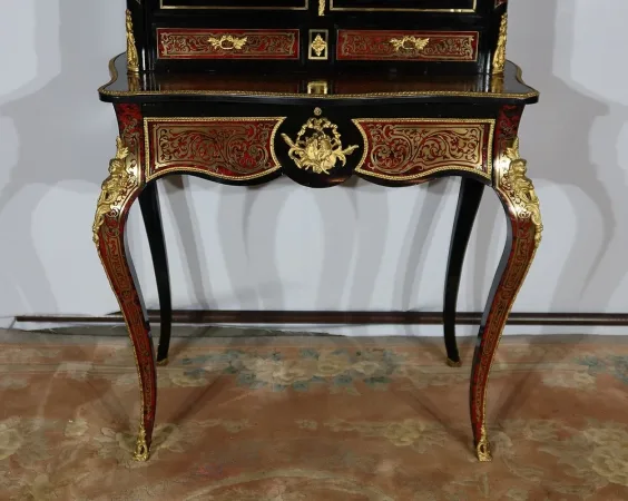 Petit Cabinet en Marqueterie Boulle, époque Napoléon III – Milieu XIXe