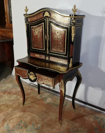 Petit Cabinet en Marqueterie Boulle, époque Napoléon III – Milieu XIXe