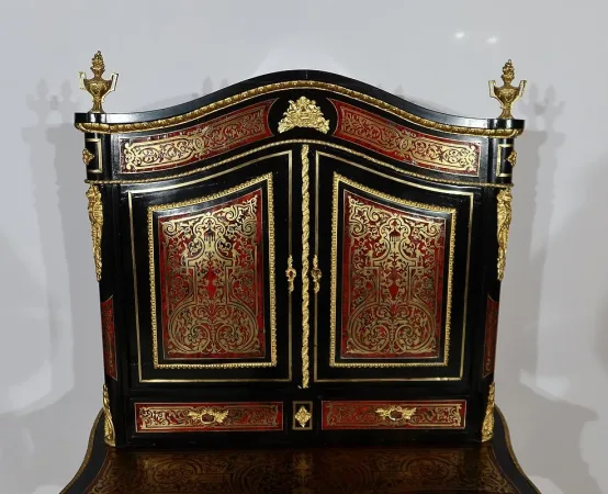 Petit Cabinet en Marqueterie Boulle, époque Napoléon III – Milieu XIXe